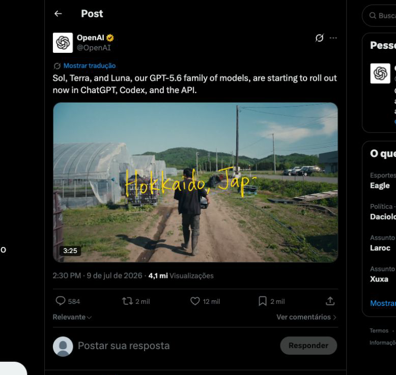 OpenAI post announcing general availability of GPT-5.6